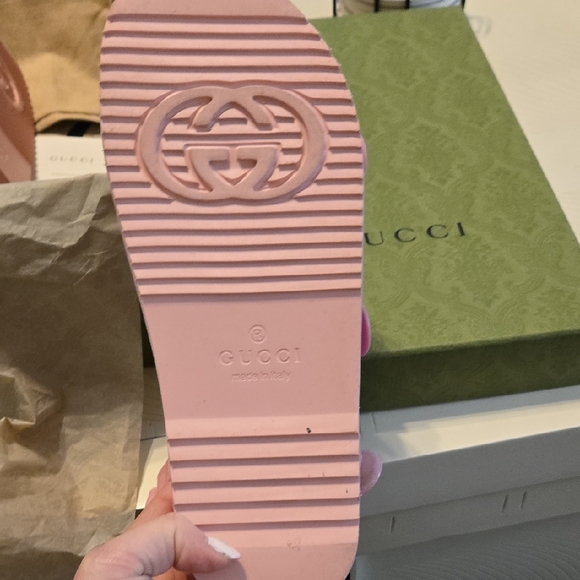 Gucci Pink Chunky Sandals with Adjustable Straps - Picture 8 of 9